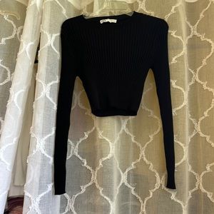 Zara round neck ribbed sweater
